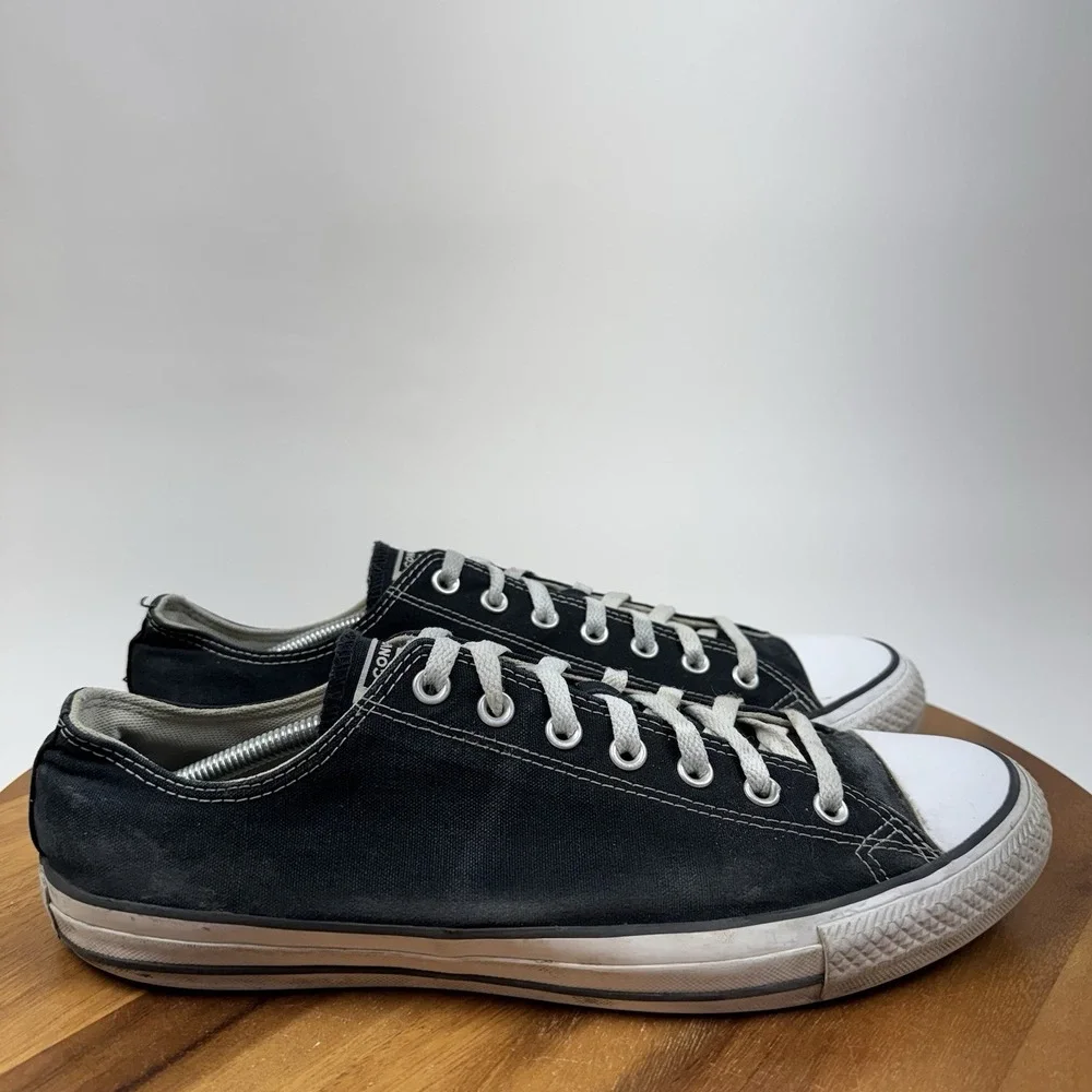 Mens Converse Chuck 70 Low Vintage Black Canvas Casual Sneakers Size 13 M GUC